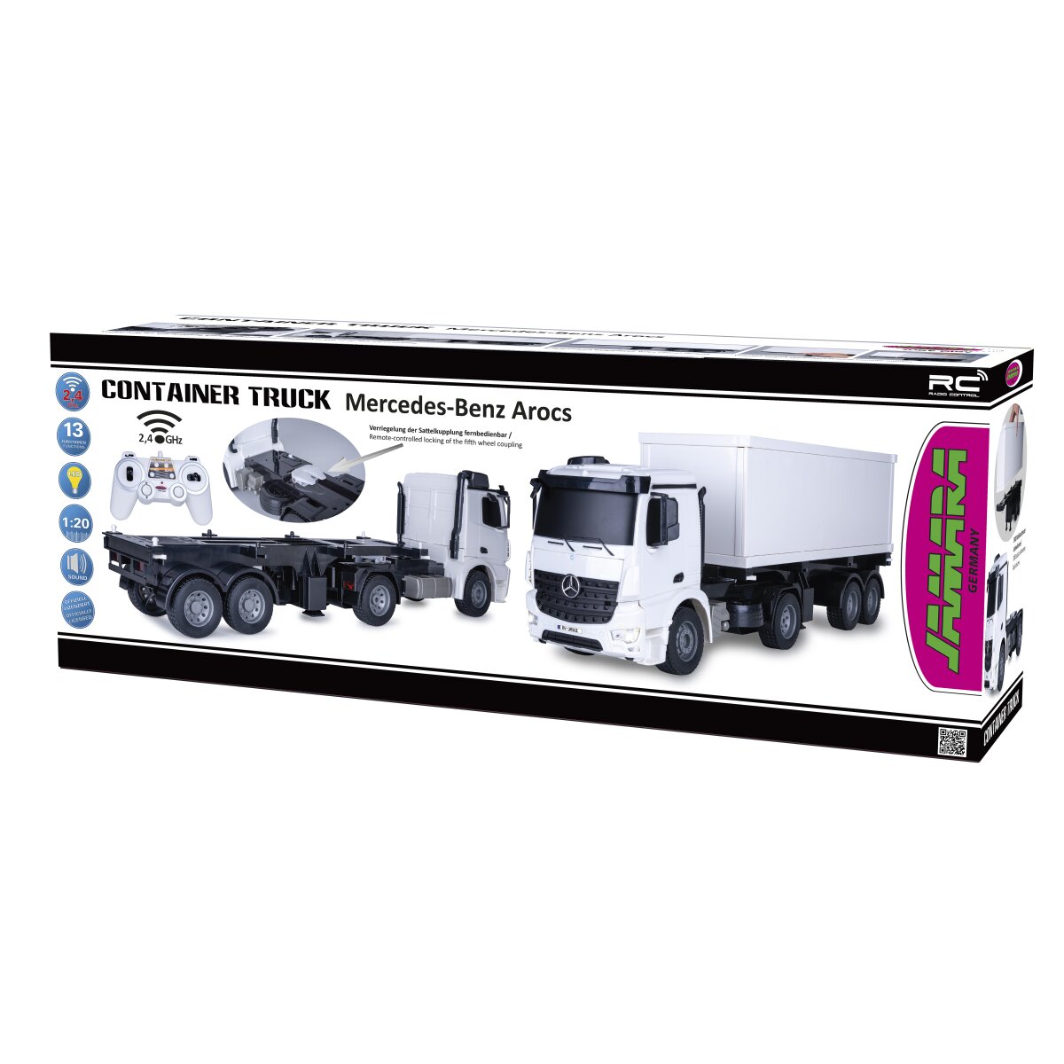 Container LKW Mercedes-Benz Arocs 1:20 2,4GHz