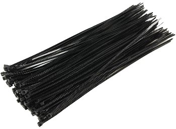 Kabelbinder 200mm x 2,5mm, schwarz, 100er Pack, hohe Zugkraft, UV fest Kabelbinder 200mm x 2,5mm, schwarz, 100er Pack, hohe Zugkraft, UV fest