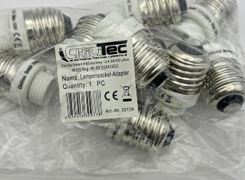 Lampensockel-Adapter, Keramik, E27 auf G9