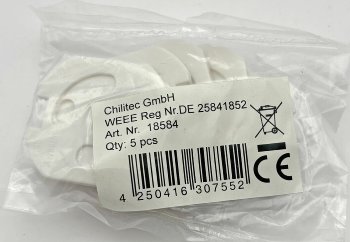 Einsteckschutz für Steckdosen, Weiß, mit Drehmechanik, 5er-Set