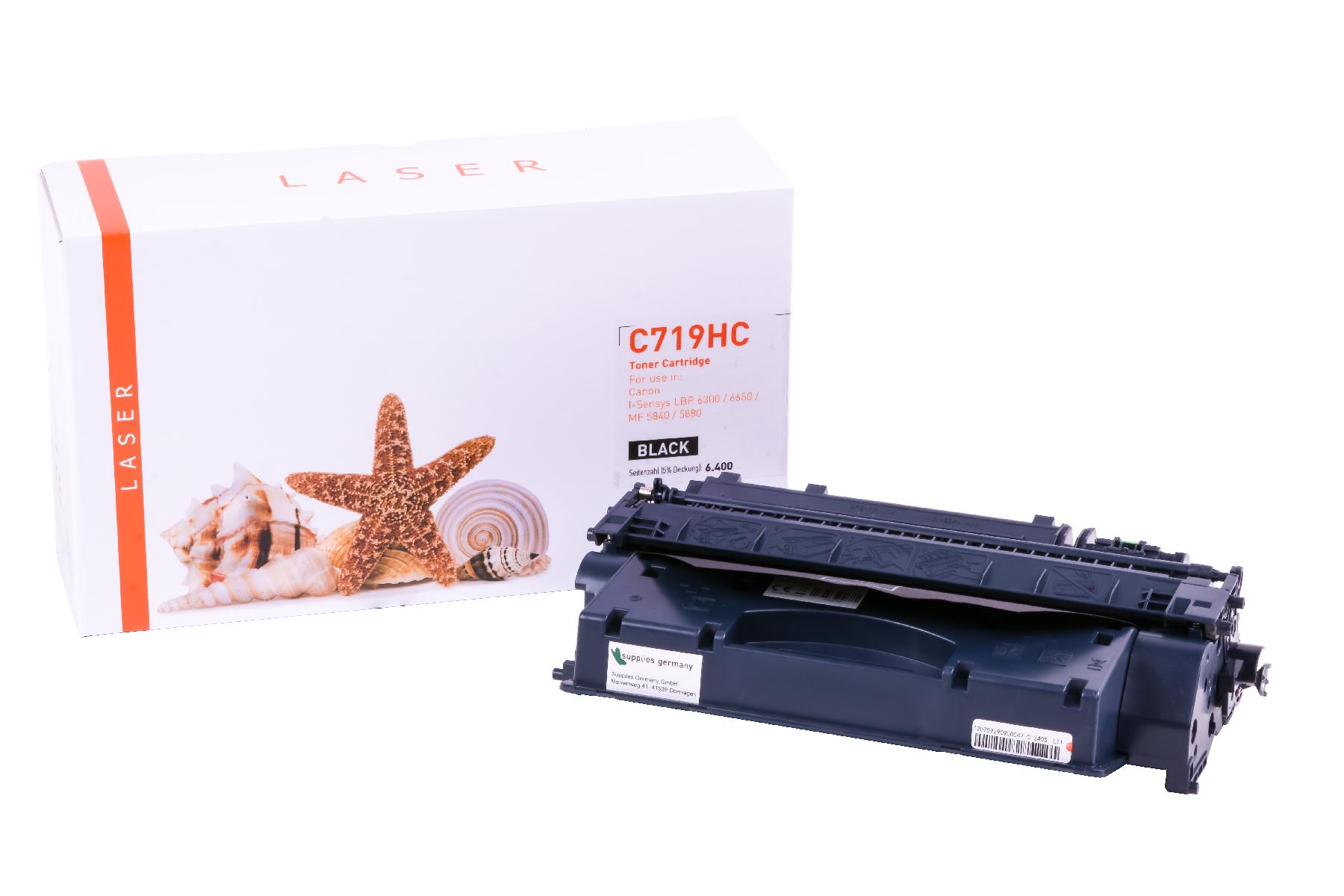 719HC alternativ Toner schwarz für Canon / 719 / 6.400 Seiten 719HC alternativ Toner schwarz für Canon / 719 / 6.400 Seiten