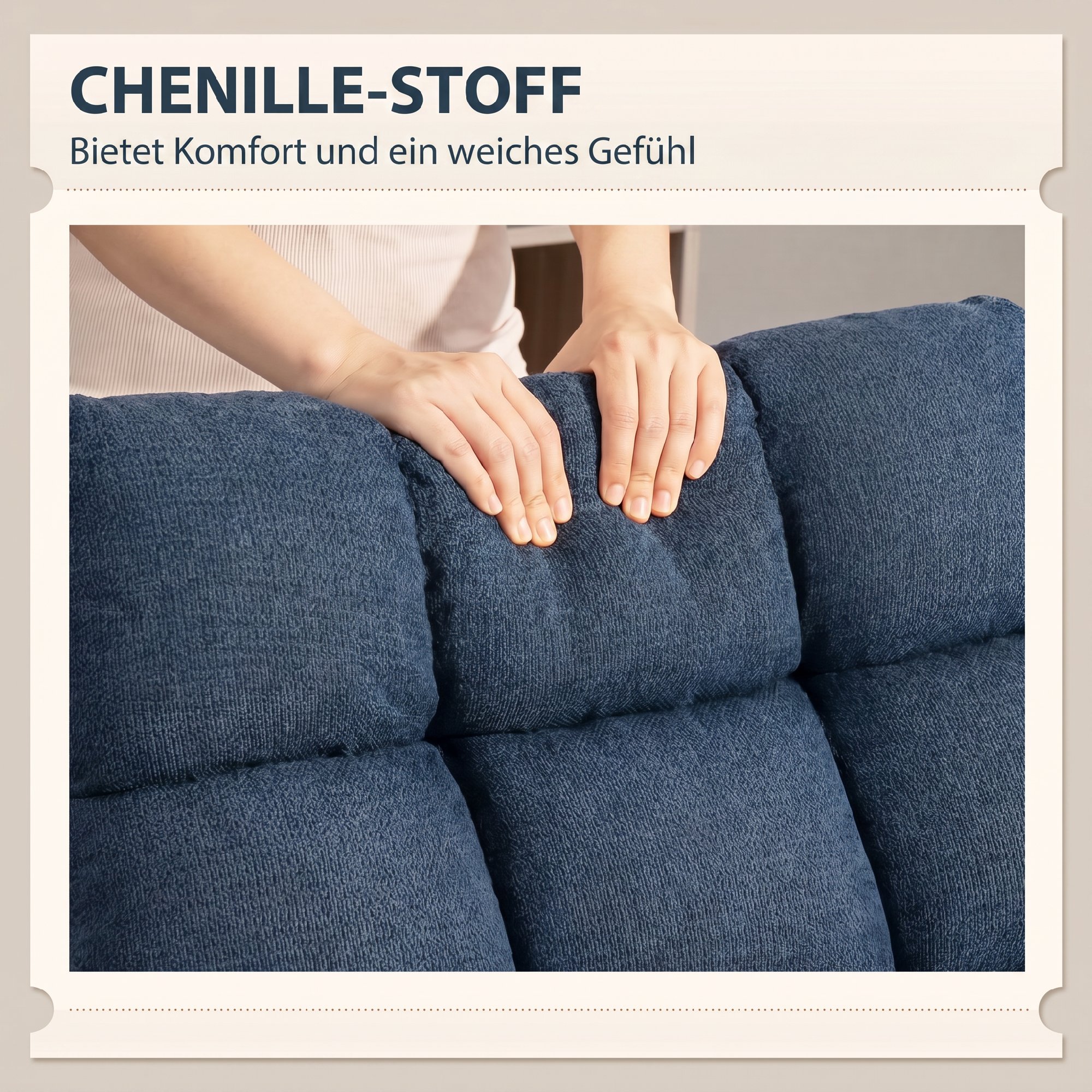 drehbarer Akzentstuhl, Moderner Lounge-Sessel ohne Armlehnen mit Stahlbeinen, Dunkelblau