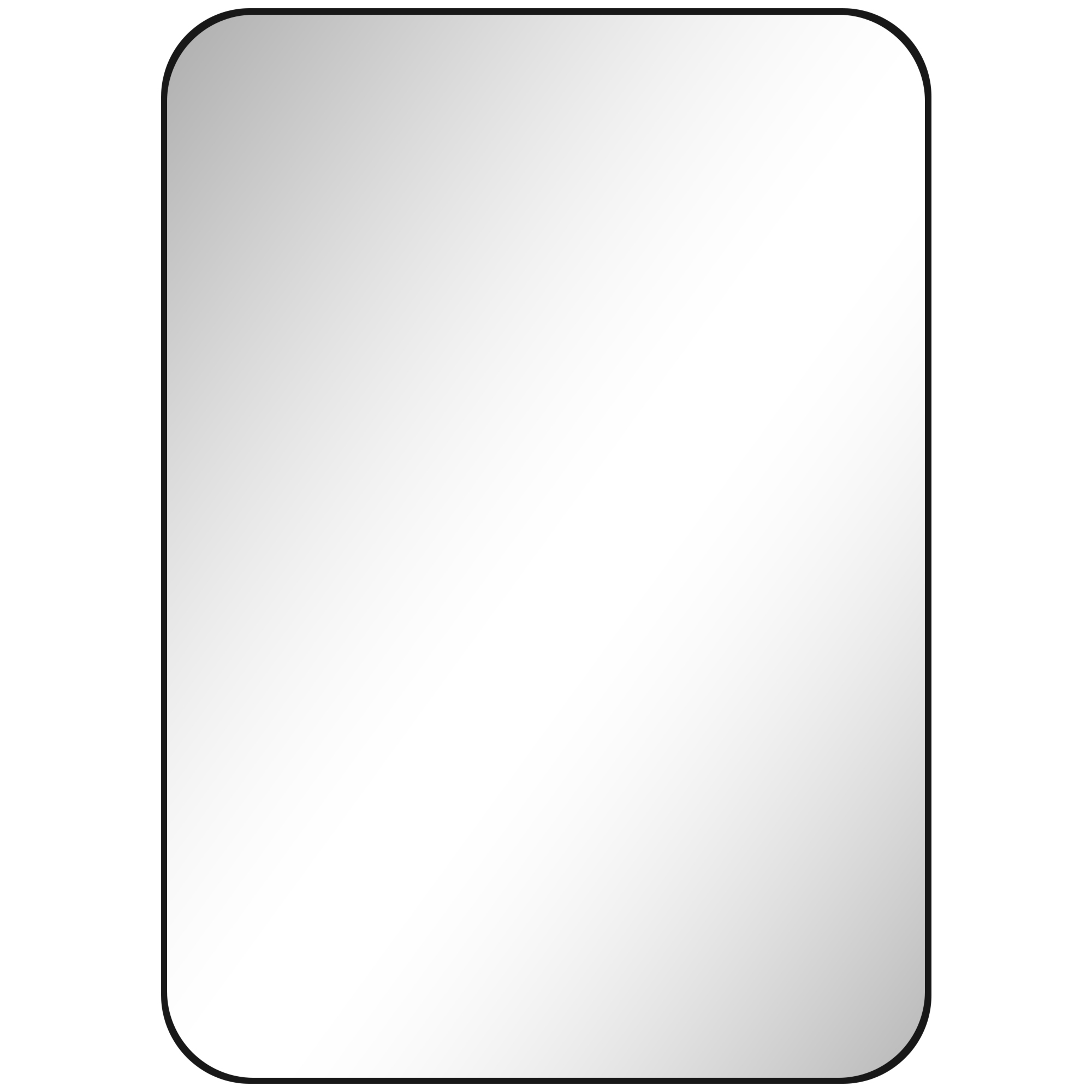 Badspiegel Wandspiegel Splitterschutzfolie Metallrahmen Badezimmer 50 x 70 cm Schwarz