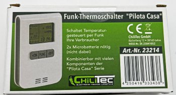 Funksender Thermostat  "Pilota Casa" / Tages- / Wochenschaltung, 8 Programme