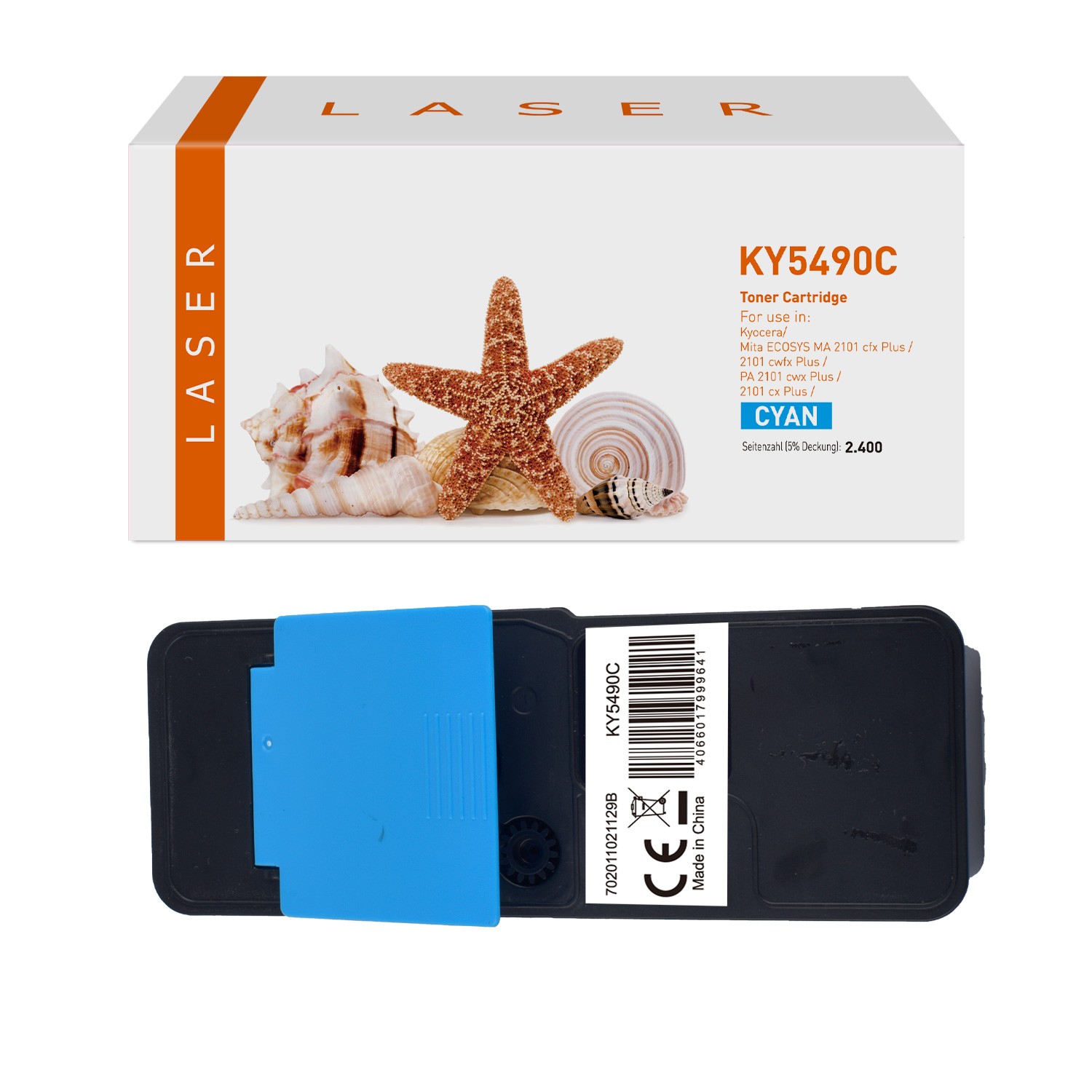 TK5490C alternativ Toner Cyan für Kyocera / TK5490 / 2.400 Seiten