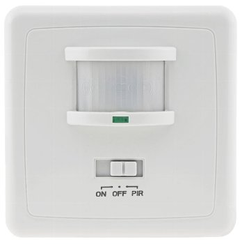 Unterputz PIR-Bewegungsmelder 160° / LED geeignet, 3-Draht Technik, weiß
