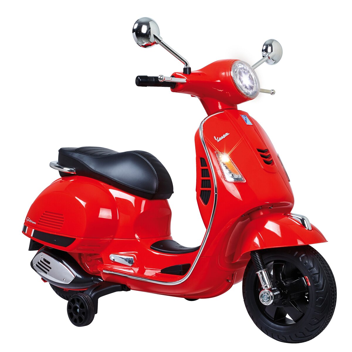 Kindermotorrad Vespa GTS 125 rot Li-Power 12.6