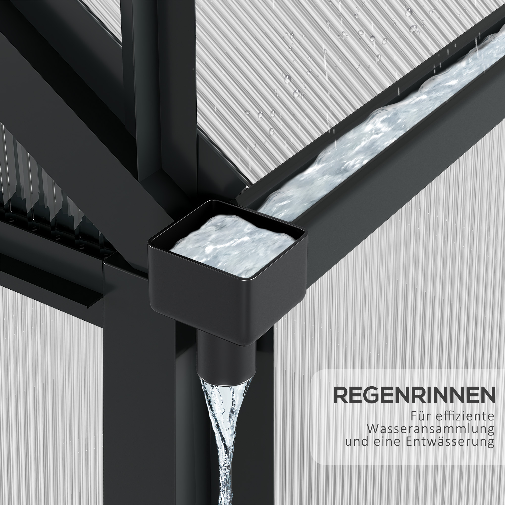 Gewächshaus Treibhaus Frühbeet, Dachfenster, begehbar, verzinkter Sockel, wetterbeständig, 190 cm x 132 cm x 201cm, Grau
