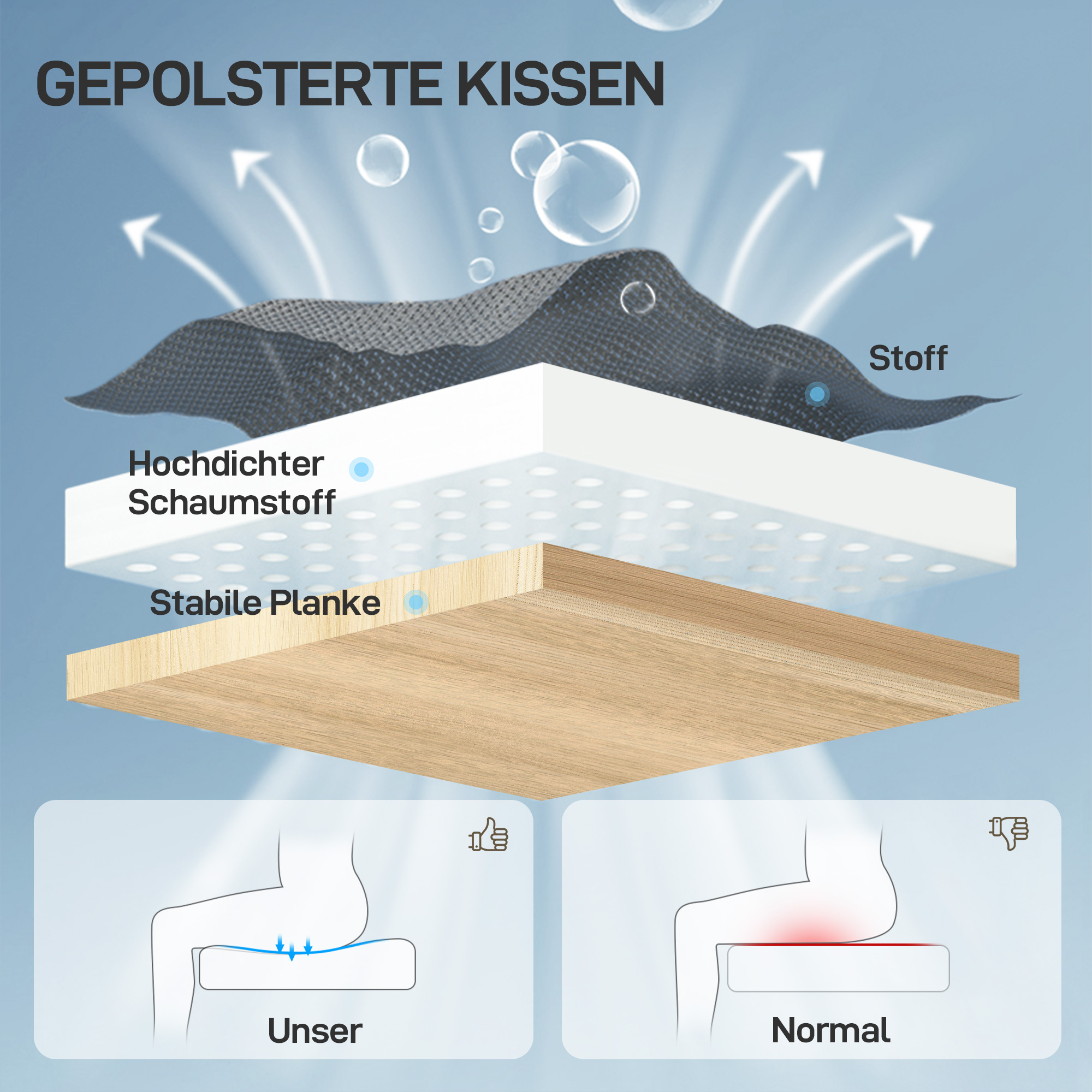 ergonomischer Bürostuhl mit Rollen, Netzstoff, Lendenstütze, Computerstuhl mit Armlehnen, verstellbare Kopfstütze