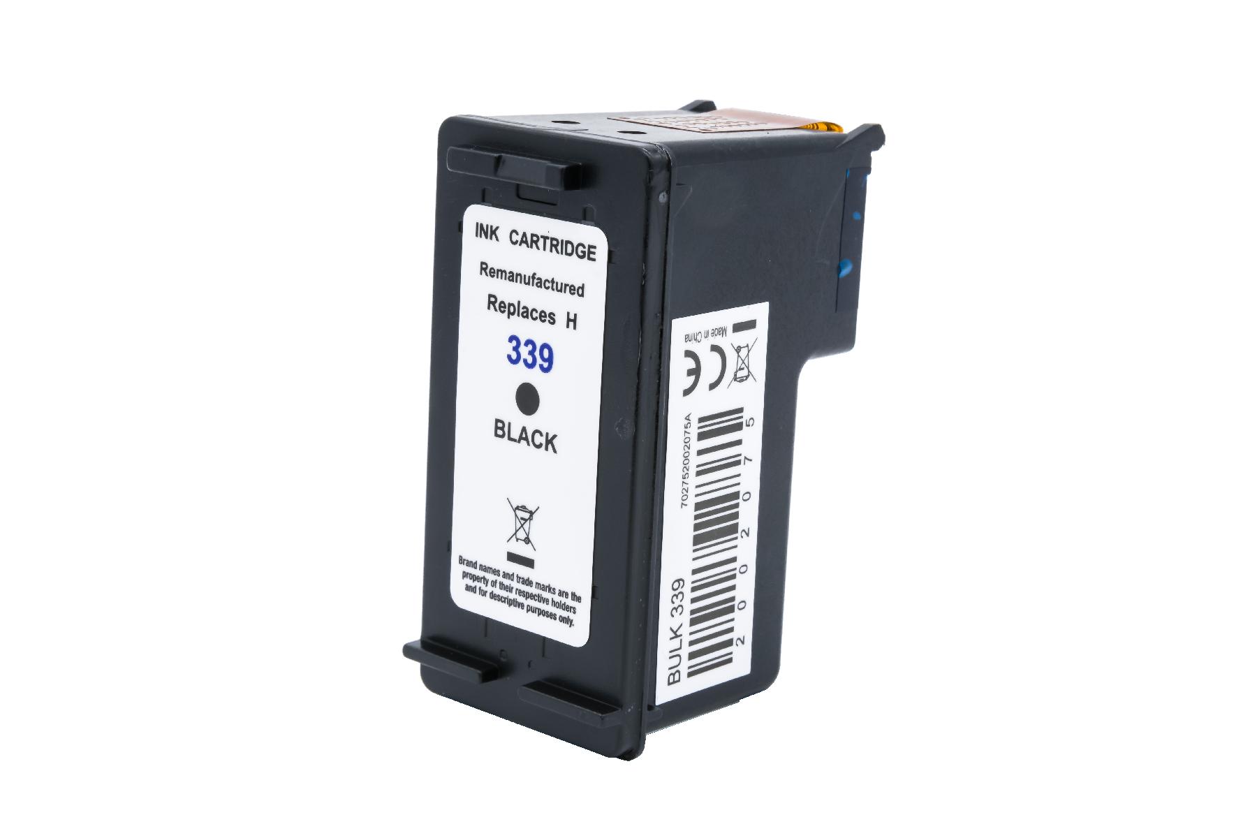 339 alternativ Tinte schwarz für  HP / C8767EE / 30ml