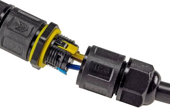 Kabelverbinder T-Form, IP68, 450V/24A, Klemmanschluss, für Kabel Ø 6-11mm