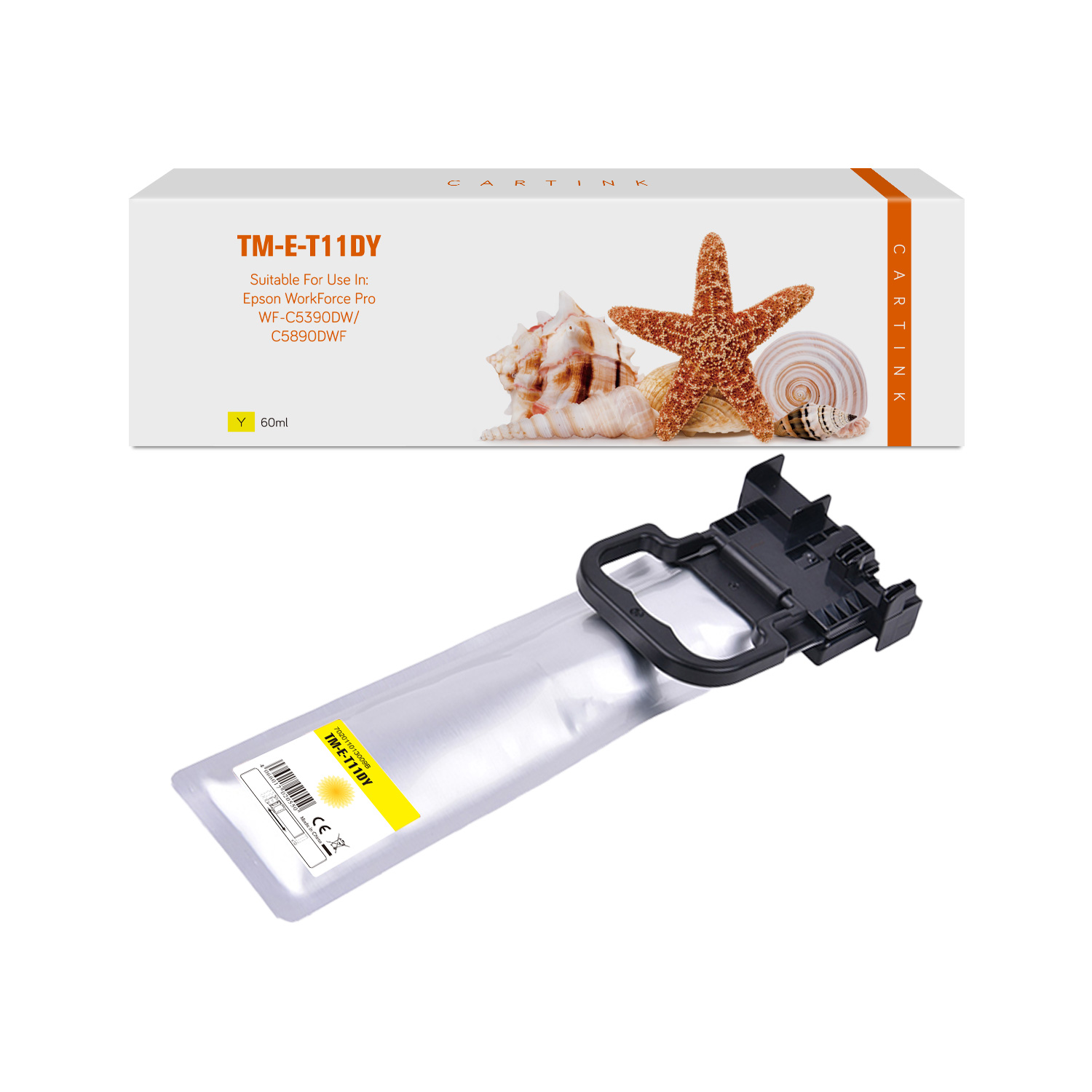 T11DY alternativ Seestern Tinte Yelow für Epson / C13T11D440 / 5.000 Seiten
