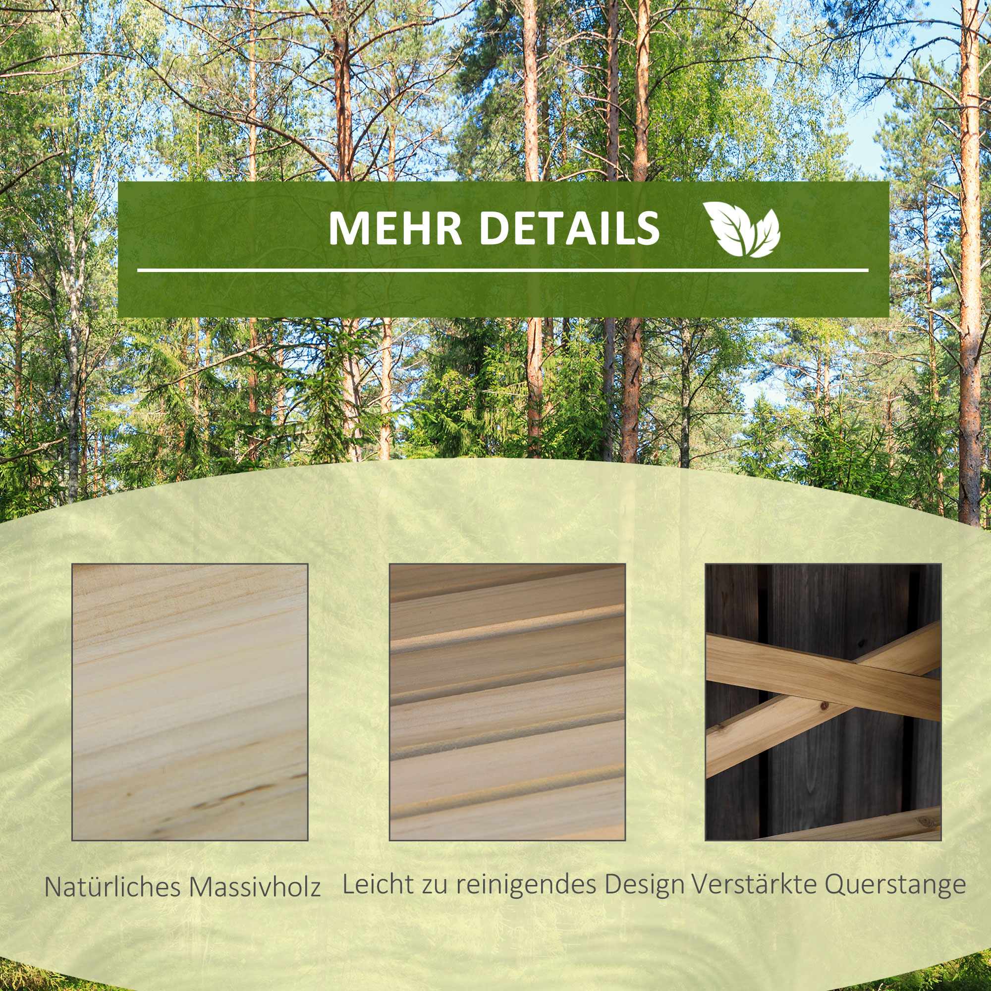 Pflanztisch mit Ablagefläche Blumentisch Gärtnertisch Garten Holz Hellbraun 80 x 40 x 84 cm