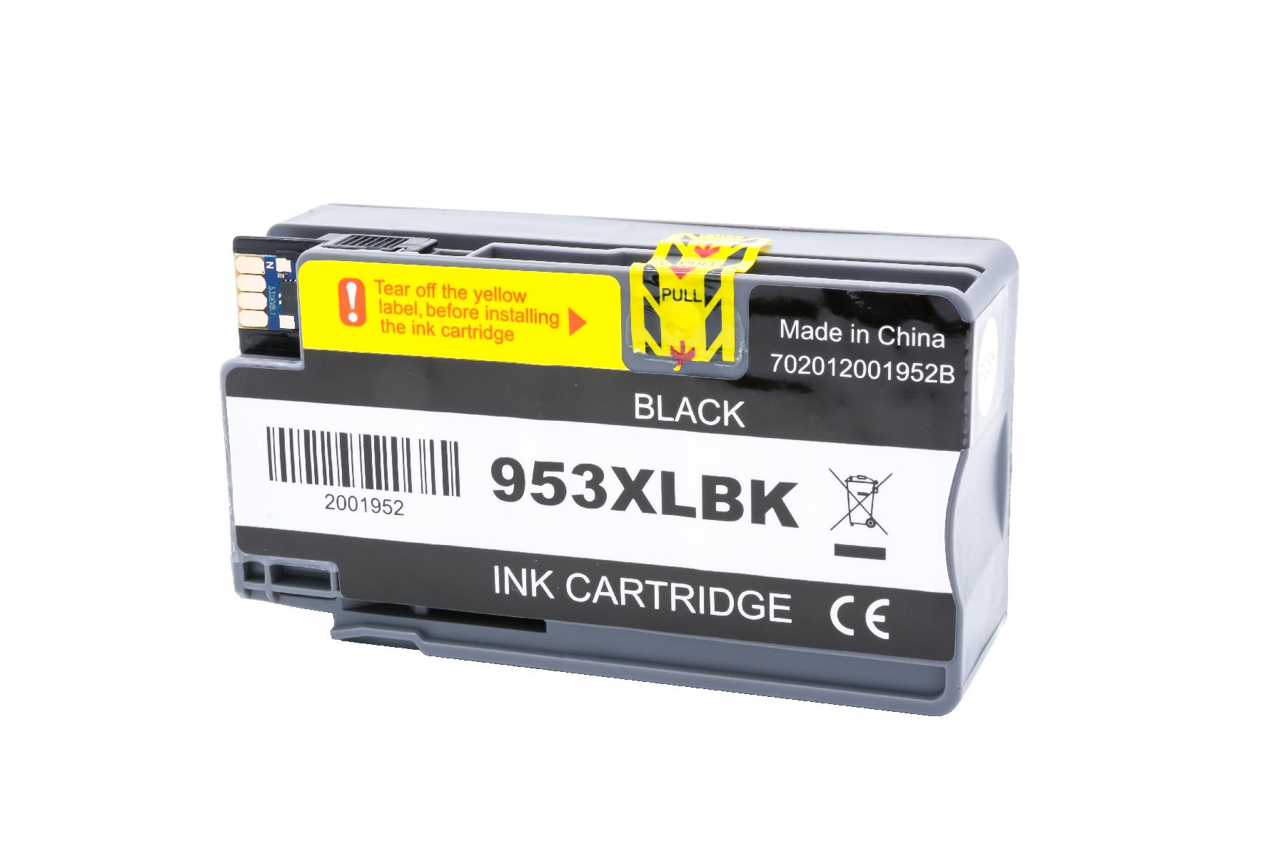 953XLschwarz alternativ Tinte schwarz für HP / L0S70AE / 58ml