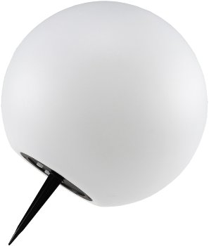 LED Solar Kugelleuchte 25cm Ø "SK25 W", IP44, Warmweiß / 3000K