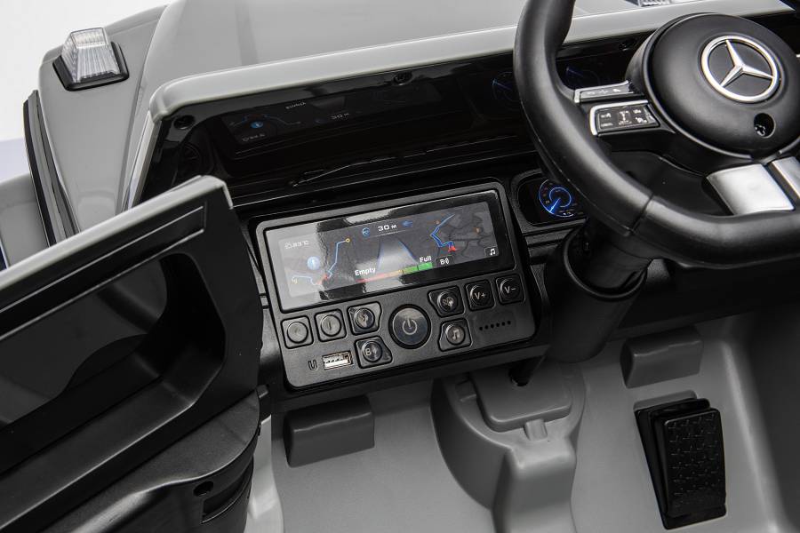 Kinderfahrzeug Mercedes AMG G580 - silber