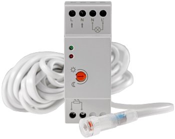 Dämmerungsschalter für Hutschiene - 230V, 5m Kabel, externer Sensor IP65 Dämmerungsschalter für Hutschiene - 230V, 5m Kabel, externer Sensor IP65