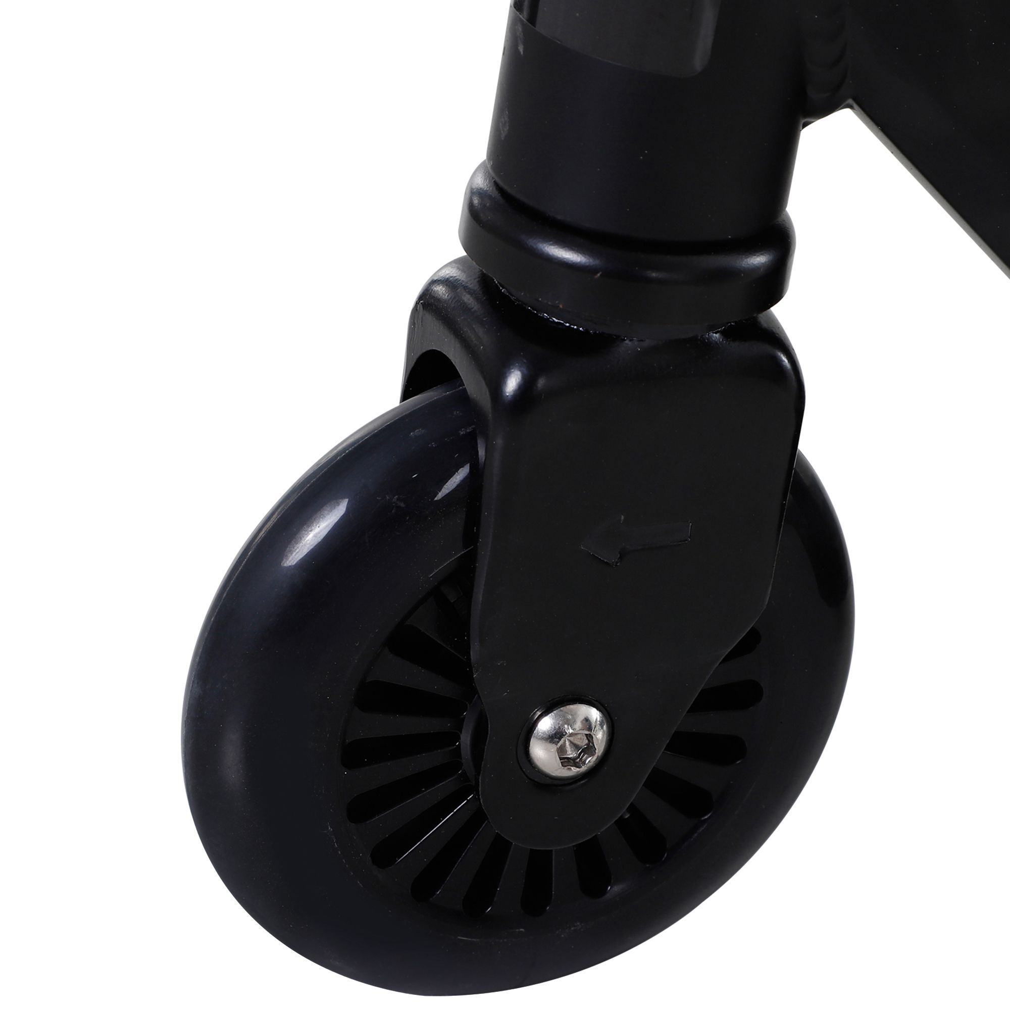 Pro Stunt Scooter für Kinder & Erwachsene, Freestyle Tretroller, 100mm Kunstleder-Räder, Aluminium Schwarz, für Tricks