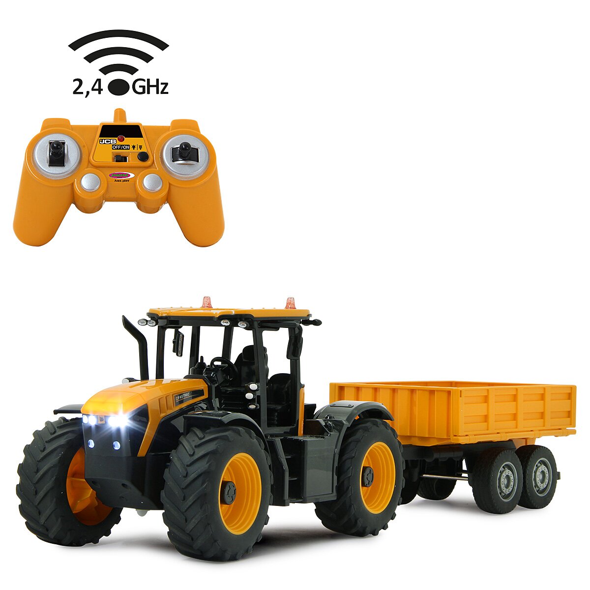 JCB Fastrac Traktor mit Kippanhänger 1:24 2,4GHz JCB Fastrac Traktor mit Kippanhänger 1:24 2,4GHz