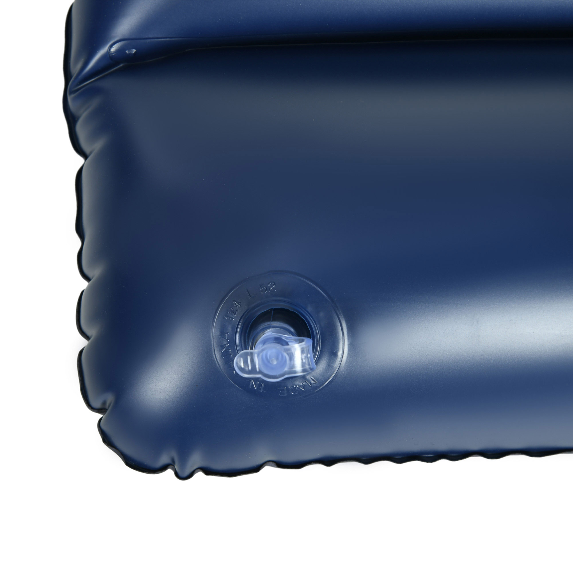 Luftmatratze für 2 Personen, mit Handpumpe, weich & robust, 203x152x22cm, Blau