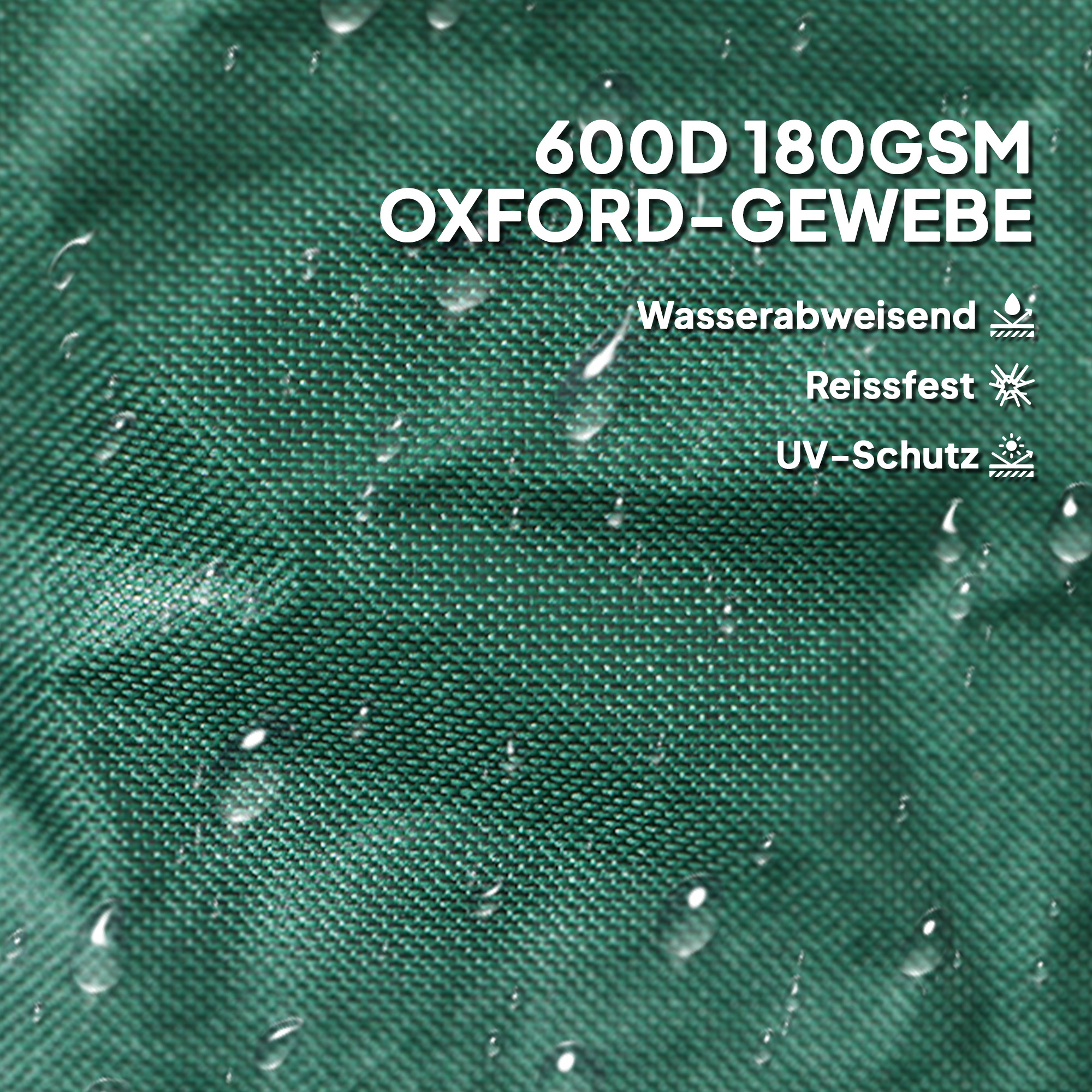 Gartensack 2x160L wasserdicht Gartenabfallsack mit Trageschlaufen Griffe, stabil robust Laubsack Grün