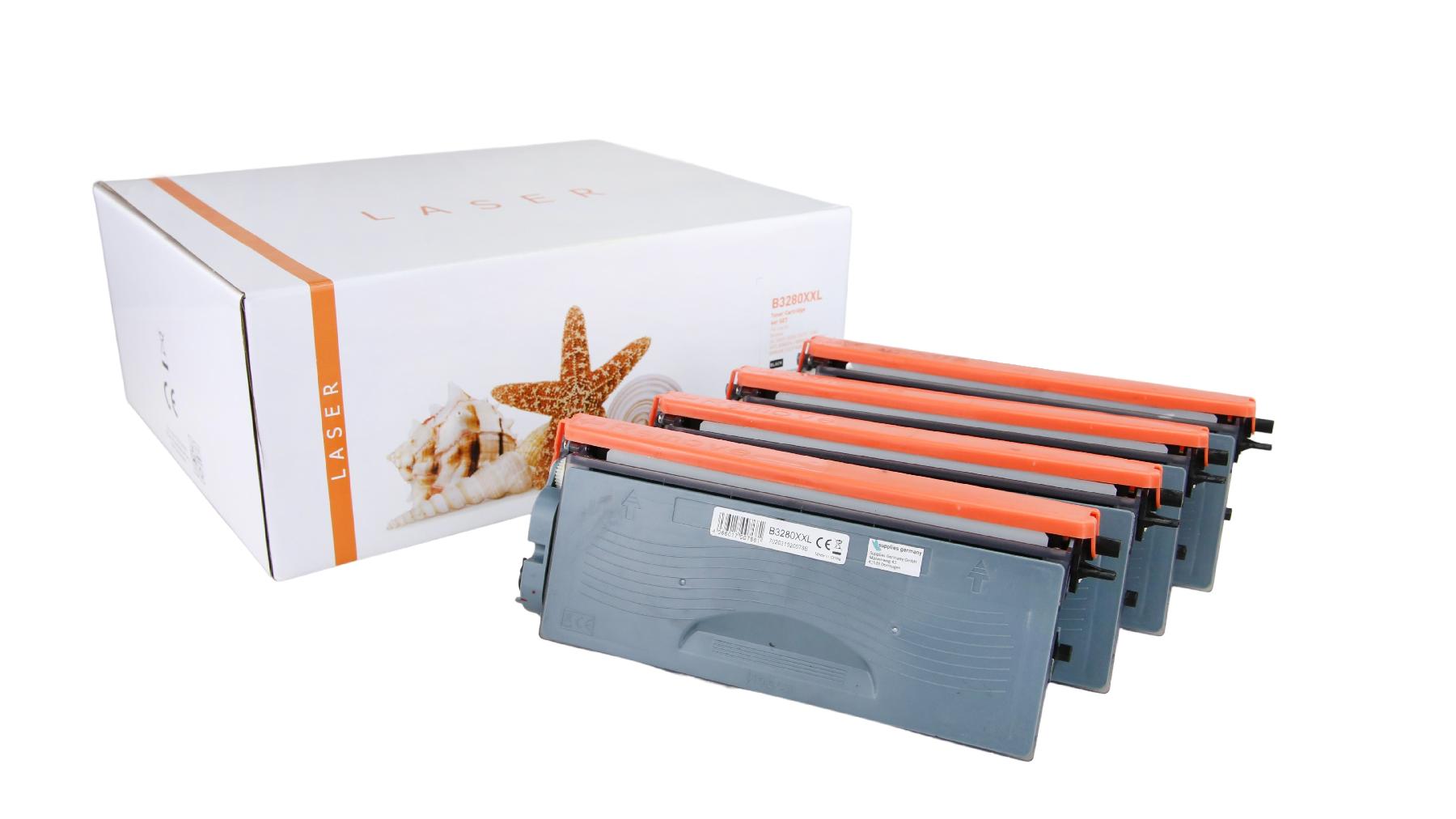 4er Set TN3280XXL alternativ Toner black B / TN3280XXL / 4x12.000 Seiten 4er Set TN3280XXL alternativ Toner black B / TN3280XXL / 4x12.000 Seiten
