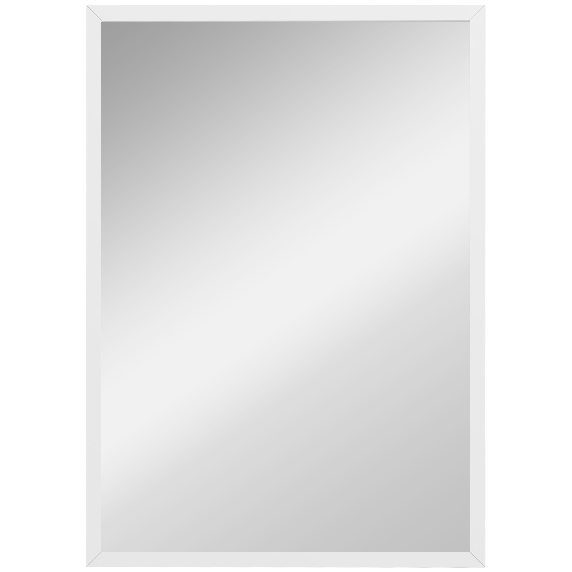 Wandspiegel, 50 x 70 cm, Rahmen in Holzoptik, einfache Montage, inkl. Schrauben