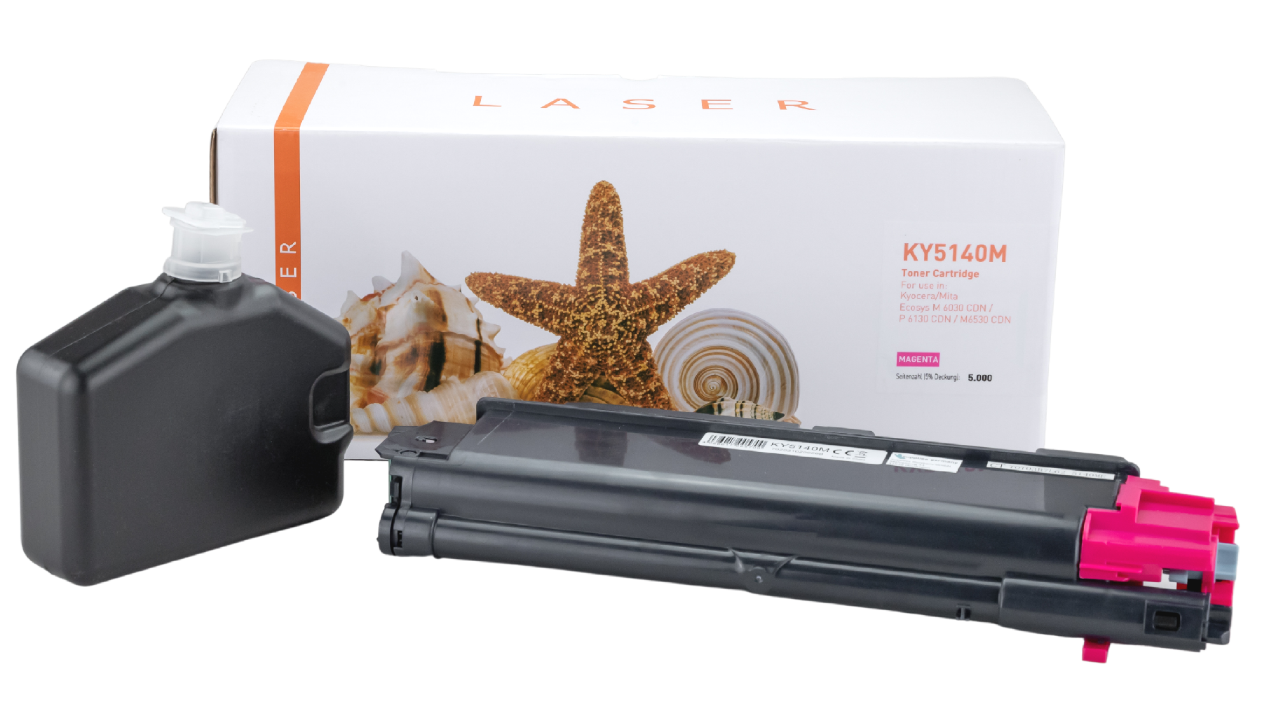 TK5140M alternativ Toner Magenta für Kyocera / TK5140M / 5.000 Seiten TK5140M alternativ Toner Magenta für Kyocera / TK5140M / 5.000 Seiten