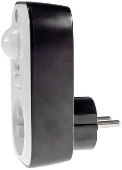 Zwischenstecker mit Bewegungsmelder / 8m Reichweite , 230V/1200W