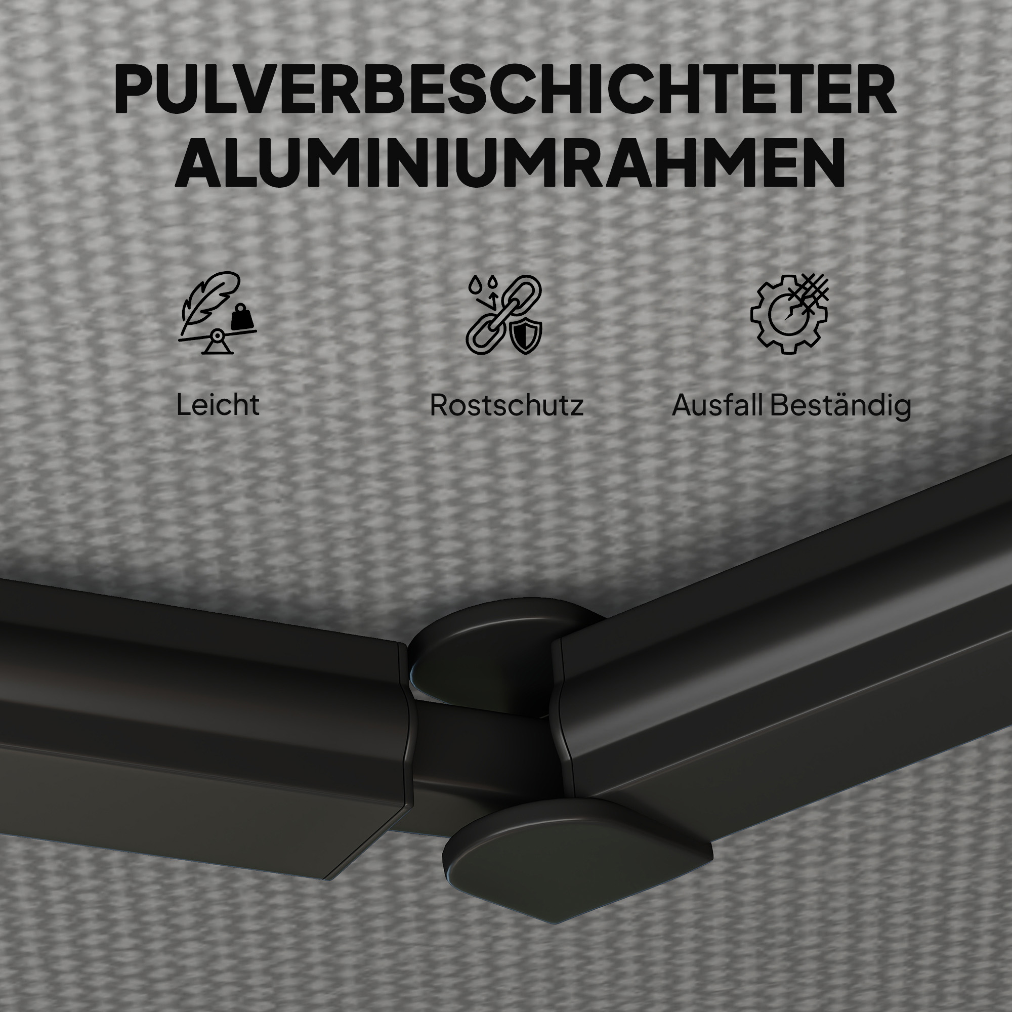 Gelenkarmmarkise Markise 350 x 300cm Gelenkmarkise inkl Kurbel & Wandhalterung, Winkel einstellbar