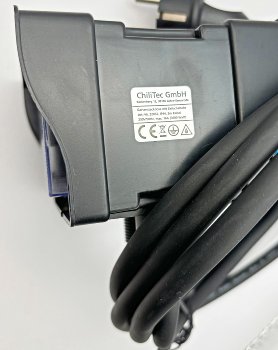 Gartensteckdose mit Erdspieß, 2-fach, IP44, 2m Kabel, Zeitschaltuhr