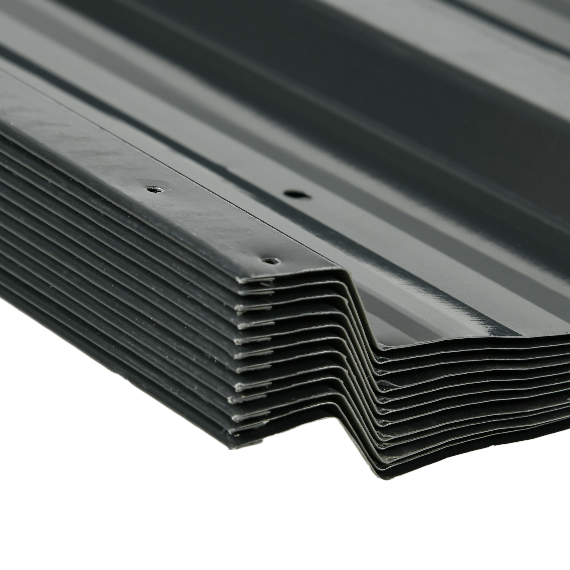 12 Stück Trapezblech 129x45cm 7m² Verzinkt Dachblech 0,25 mm Wetterfest Profilblech Dunkelgrau