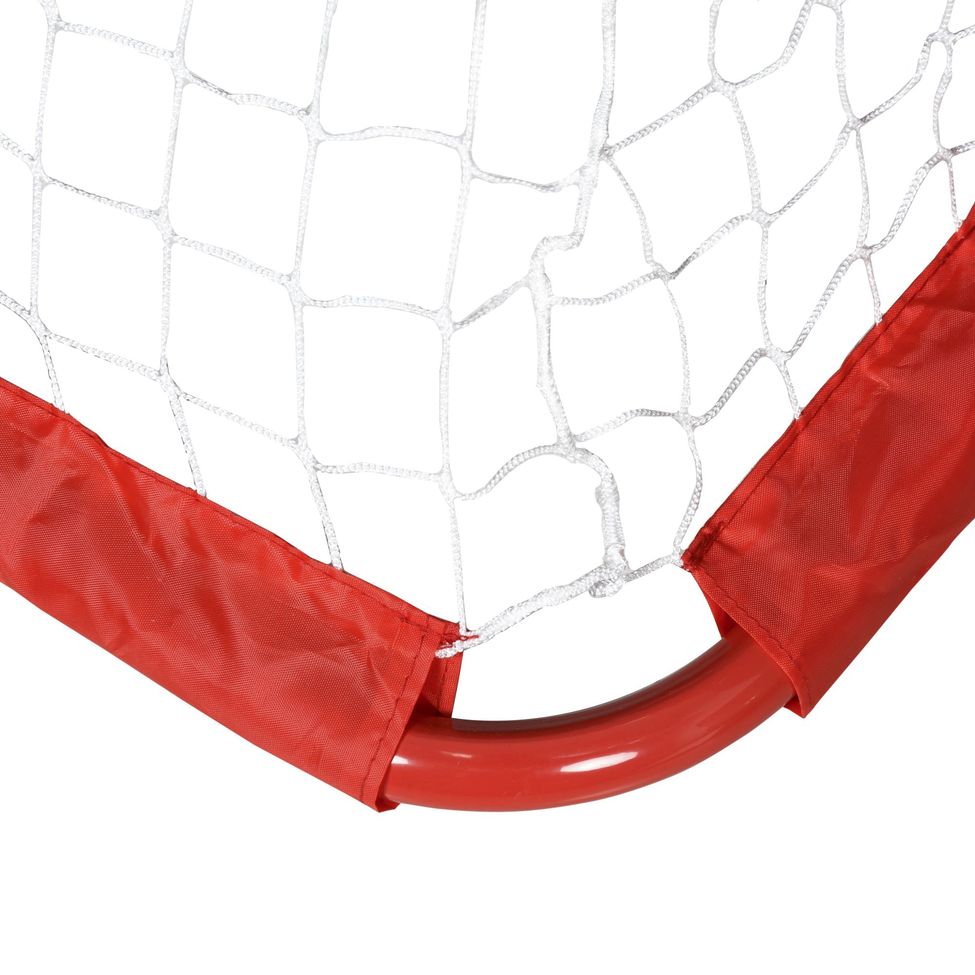 Fußballtor-Set, 2 klappbare Minitore, Metallrahmen, inkl. Werkzeug, 90 x 36 x 60 cm, Rot
