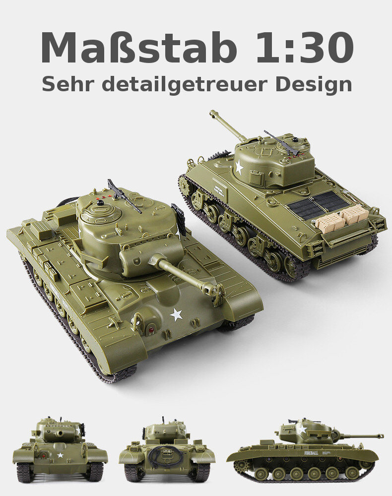 RC Panzer Battle 2er Set - Infrarot Kampfsystem - Gefechtssimulation