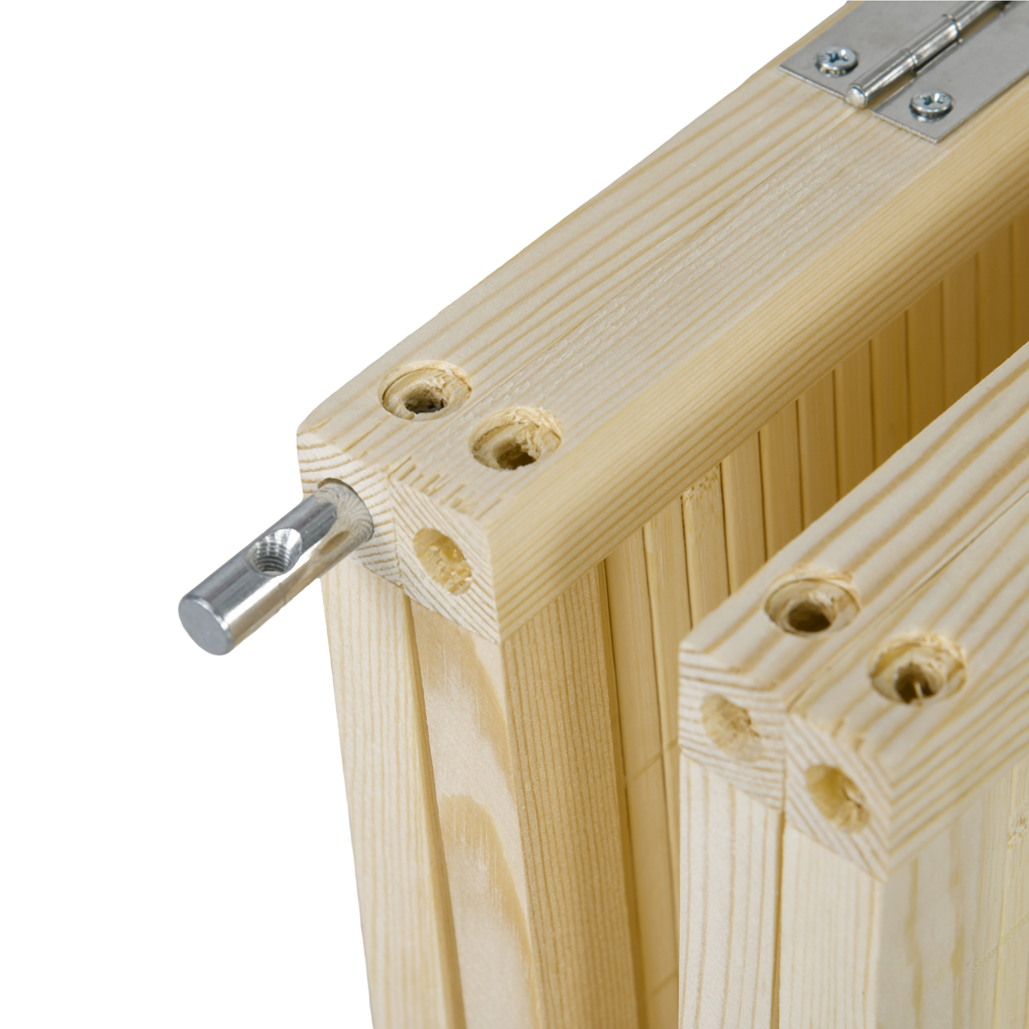 Paravent 4-teilig 180 x 180 cm Faltbar Raumteiler Trennwand aus Bambus für Wohnzimmer Natur