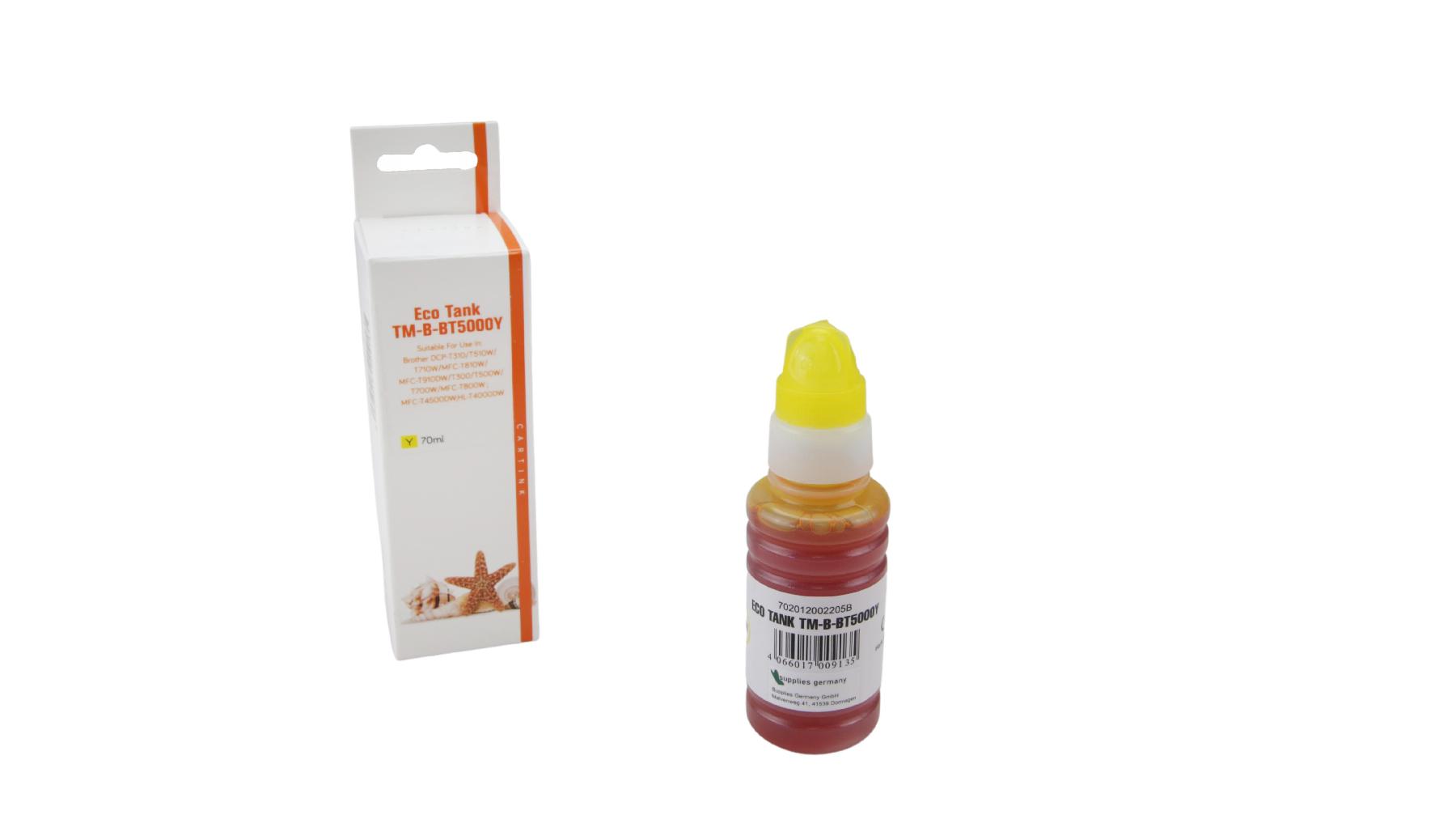 BT5000Y Eco Tank Nachfüllflasche yellow Brother / BT5000Y / 70ml BT5000Y Eco Tank Nachfüllflasche yellow Brother / BT5000Y / 70ml