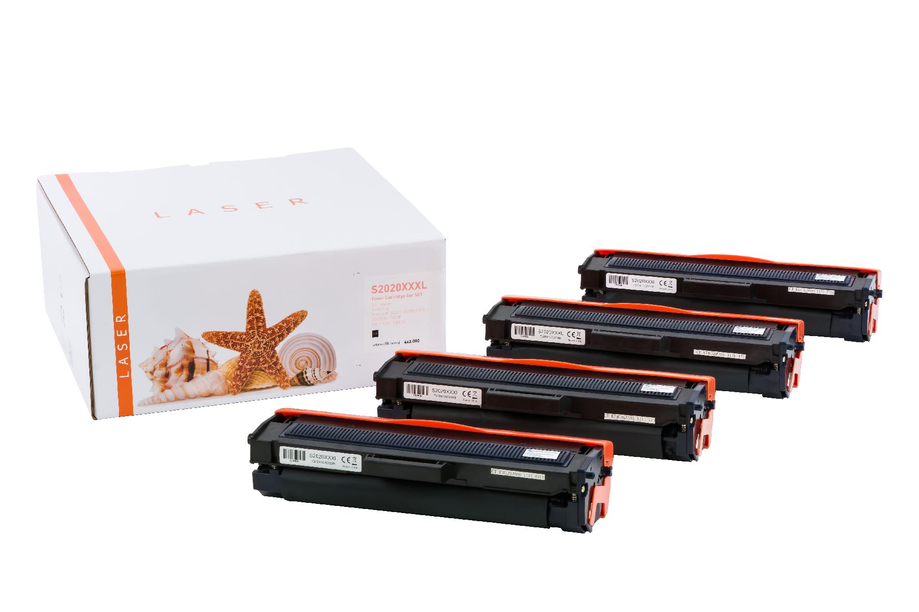 4er Set M2020XXXL alternativ Toner black Samsung / MLTD111L/ELS / 4x3.000 Seiten 4er Set M2020XXXL alternativ Toner black Samsung / MLTD111L/ELS / 4x3.000 Seiten