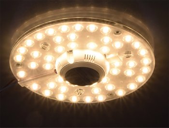 LED Umrüstmodul "UM24ww" für Leuchten, Ø180mm, 24W, 2680lm, 3000K, Magnethalter