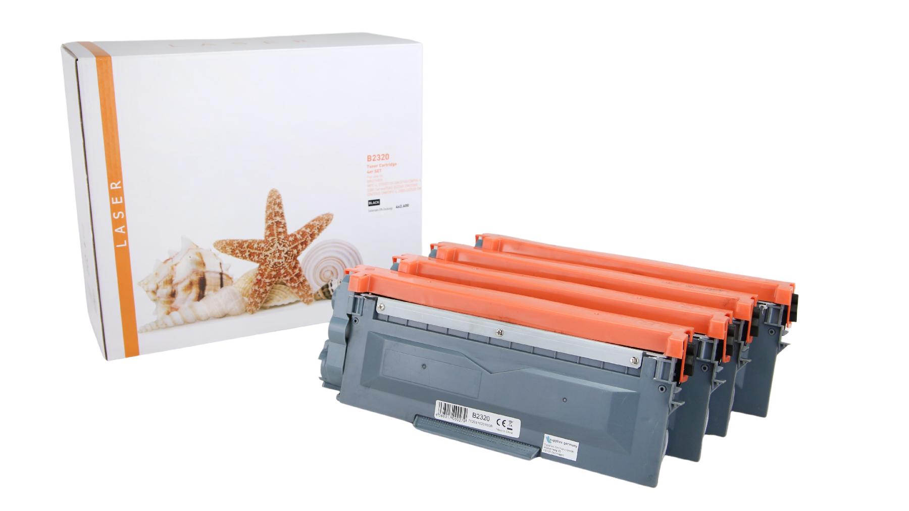 4er Set TN2320 alternativ Toner black Brother / TN2320 / 4x2.600 Seiten 4er Set TN2320 alternativ Toner black Brother / TN2320 / 4x2.600 Seiten