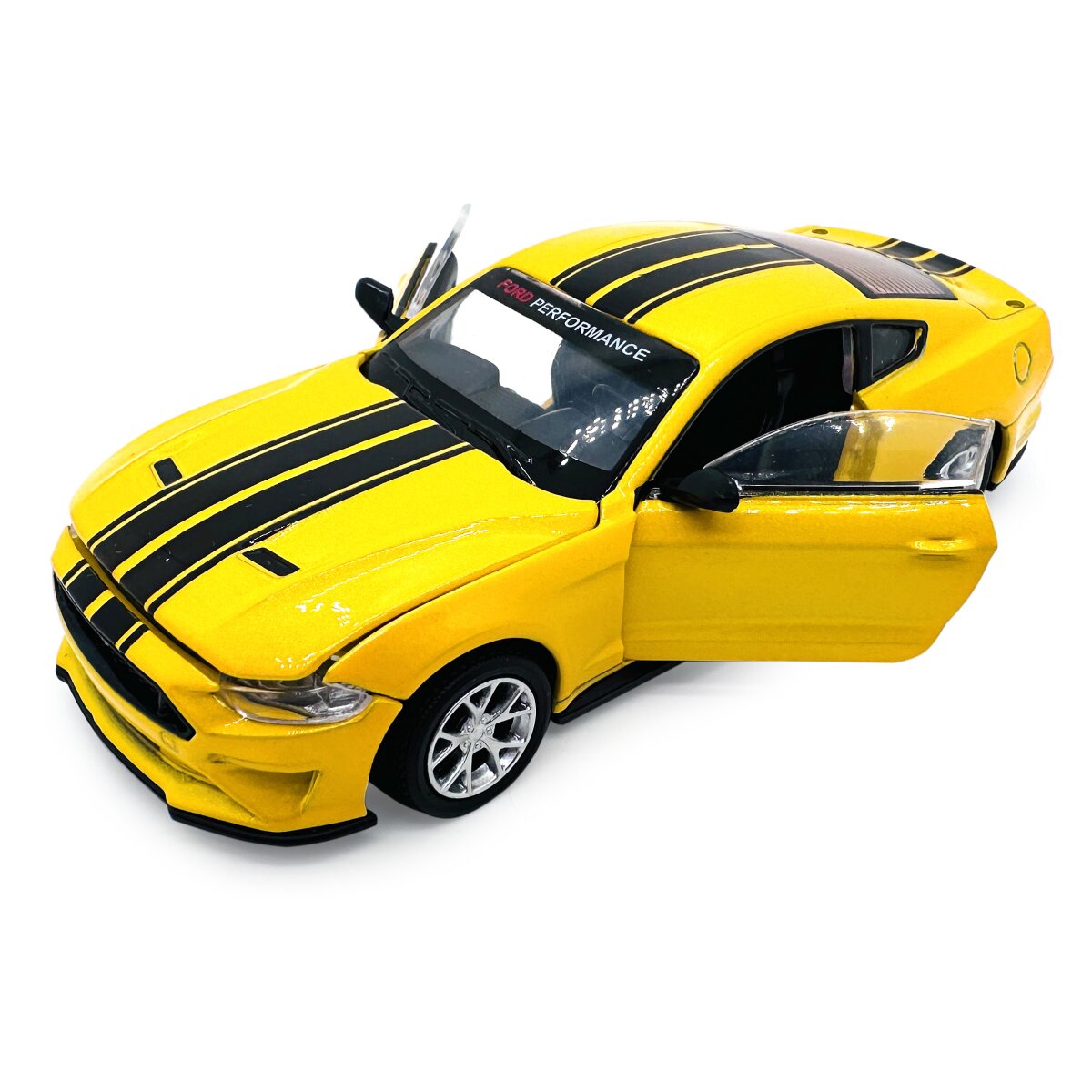 Ford Mustang GT Diecast 1:42 gelb 2in1
