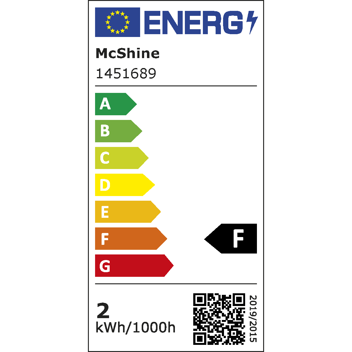 LED Kolbenlampe McShine, E14, 2W, 200lm, 260°, 23x51mm, neutralweiß