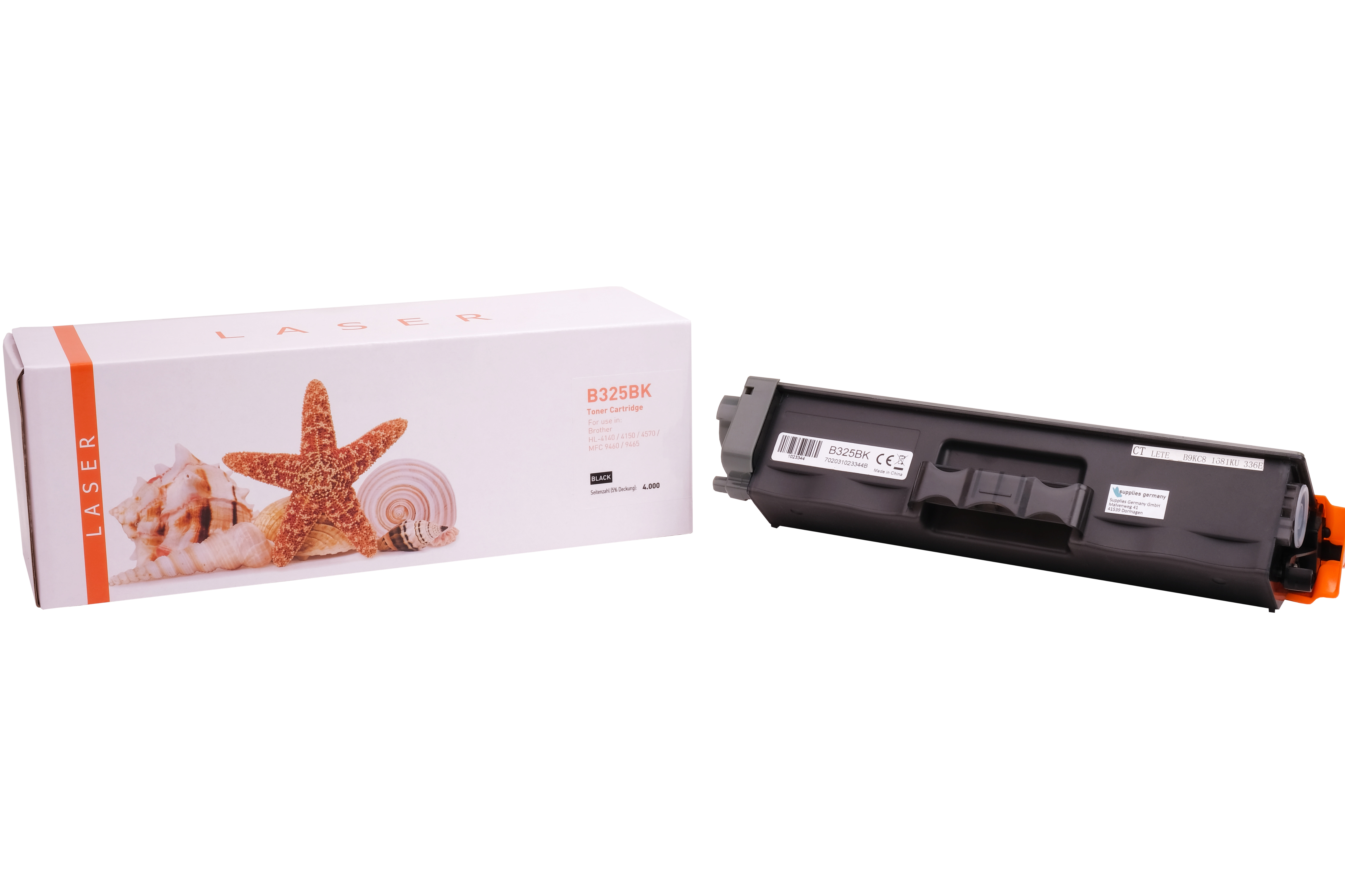 TN325schwarz alternativ Toner schwarz für Brother  / TN325schwarz / 4.000 Seiten