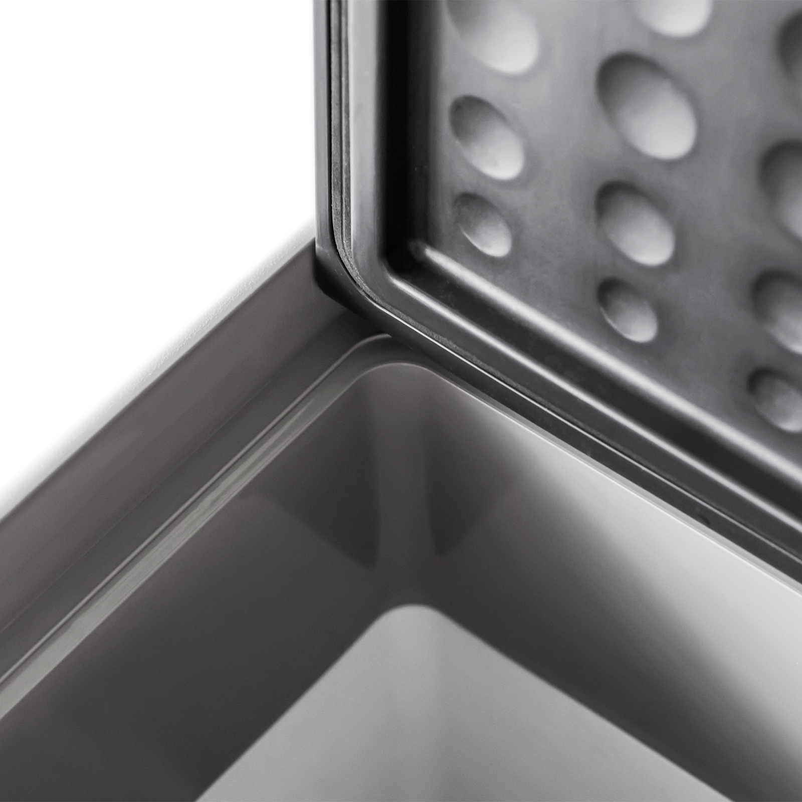 Autokühlschrank, Kühlbox, 50L, bis -20° C, Touch-Display, 2 Räder, Teleskopgriff, 58,6 x 37,8 x 54,5 cm, Grau