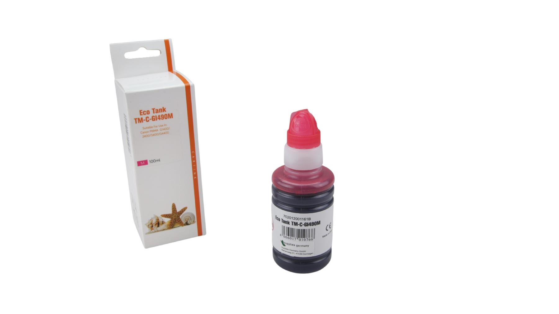 GI490M Eco Tank Nachfüllflasche magenta für Canon / GI490M / 100ml