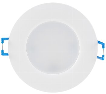 LED-Einbauleuchte "Flat-30 FR-R" 3000K, Ø85x30mm, 5W, 460lm, IP44, rund, weiß