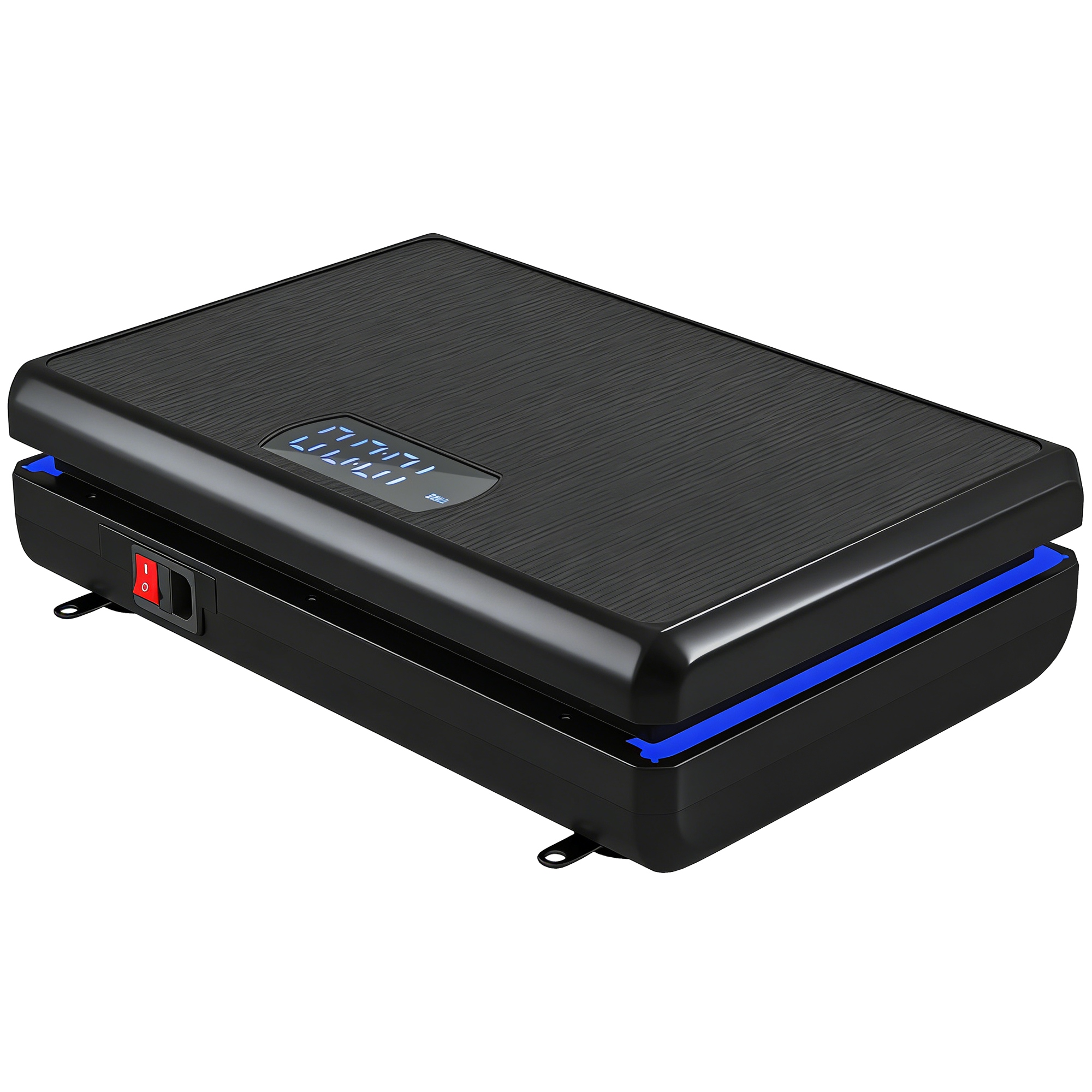 Vibrationsplatte Rüttelplatte mit 120 Intensitätsstufen 5 Vorprogramm LED-Lichtern Widerstandsbänder Rutschfest