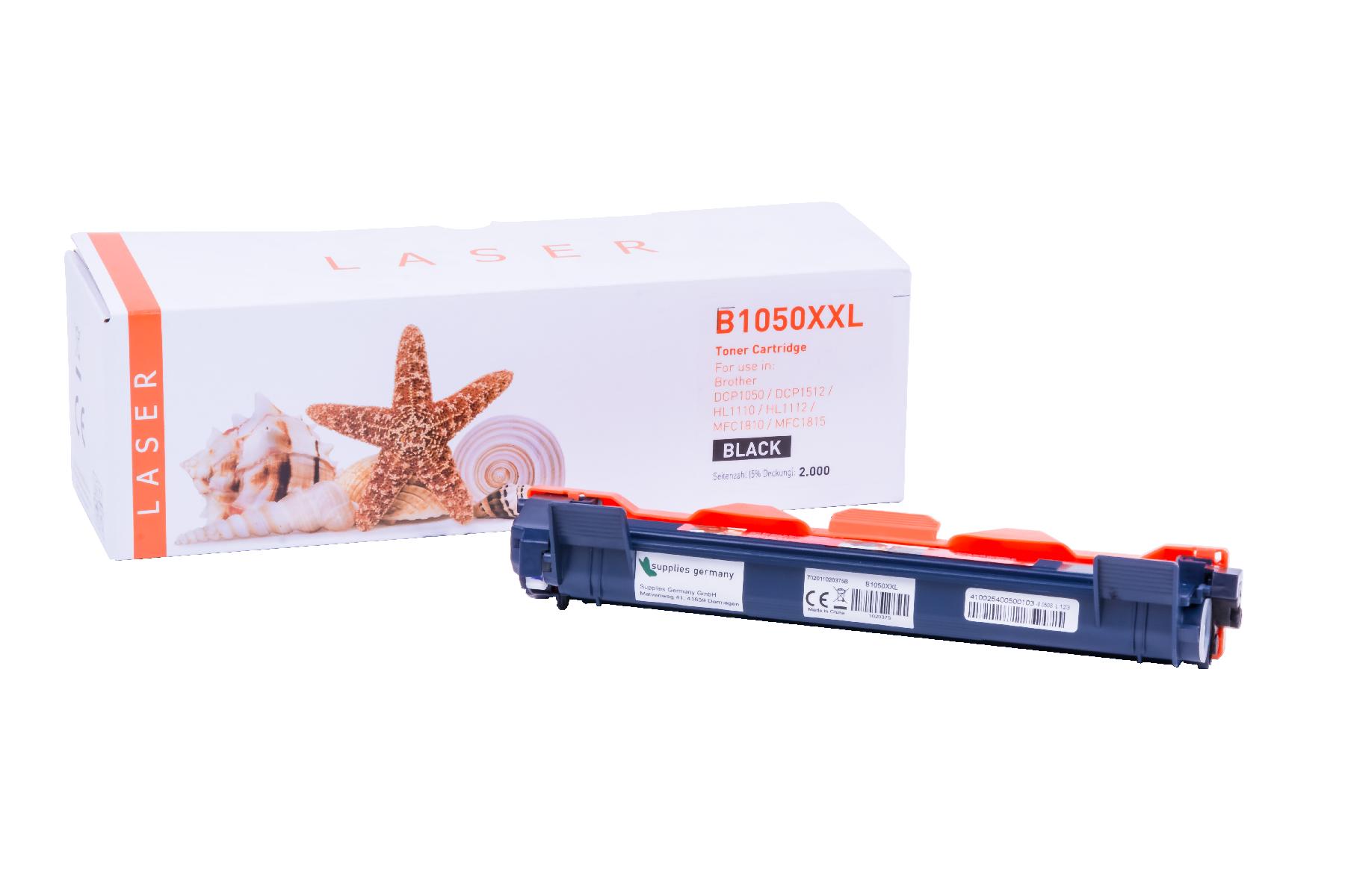 TN1050XXL alternativ Toner black Brother / TN1050XXL / 2.000 Seiten TN1050XXL alternativ Toner black Brother / TN1050XXL / 2.000 Seiten