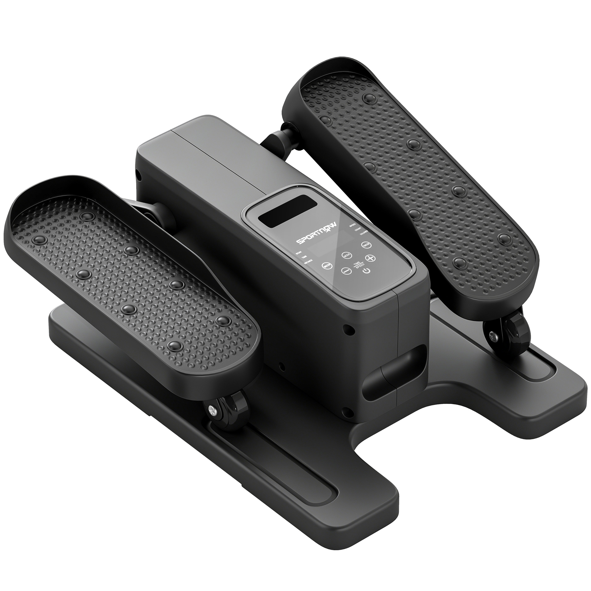 Mini Ellipsentrainer für Zuhause Untertisch Elektrischer Crosstrainer mit Fernbedienung LED-Display 12 Geschwindigkeiten