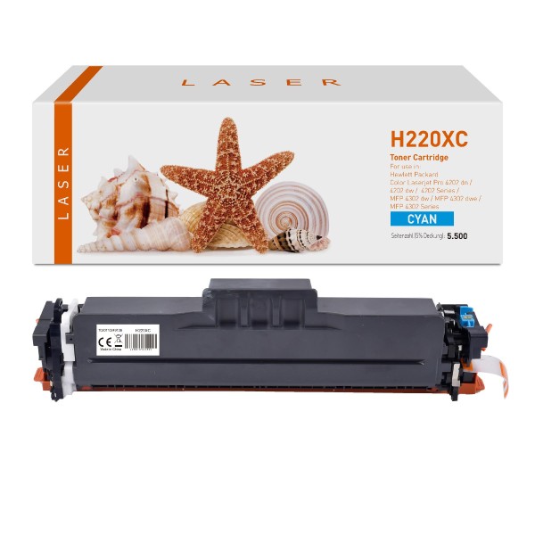 220XC alternativ Toner cyan HP / W2201X / 5.500 Seiten