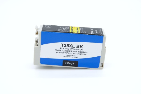 Epson C 13 T 35914010 / T35XLBK kompatibel, Tintenpatrone schwarz, 2.600 Seiten